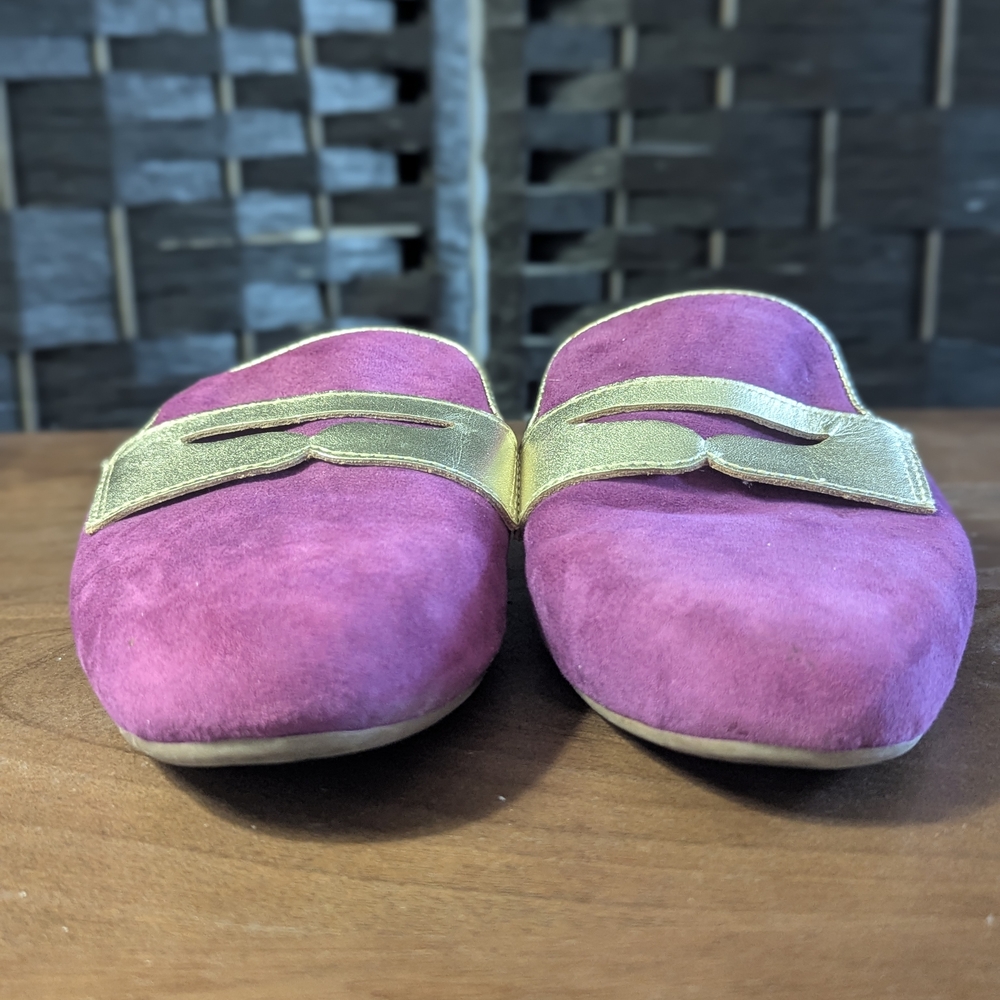 Birdies Women's Purple and Gold Shoes - Picture 7 of 8